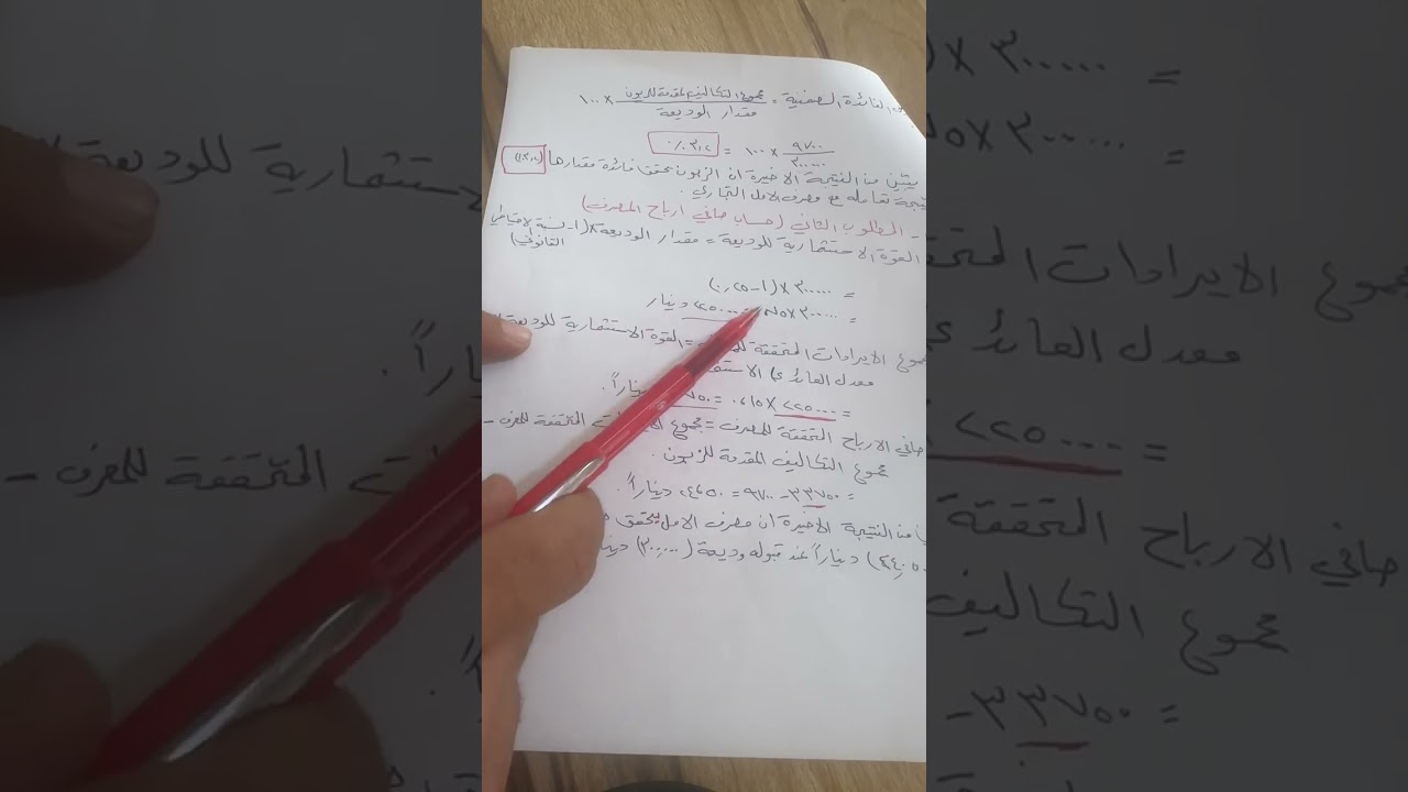 ادارة اعمال مرحلة ثالثة (ادارة المصارف ) الفائدة الضمنية