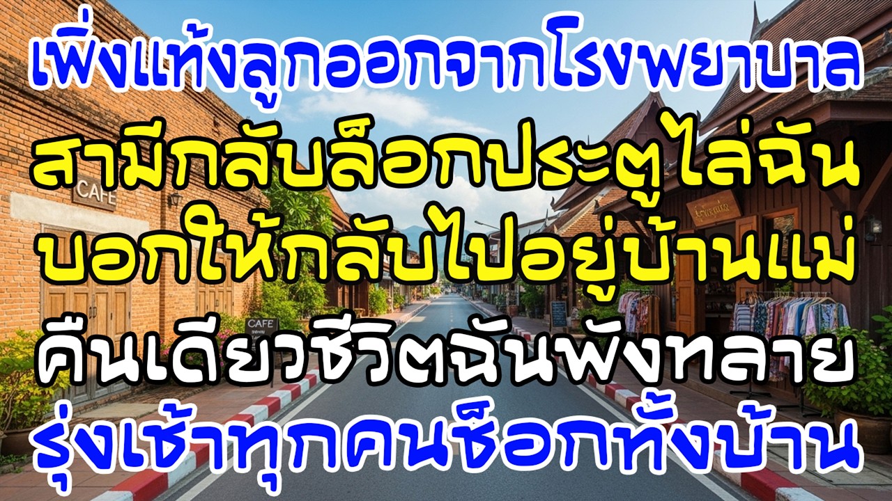เพิ่งแท้งออกจากโรงพยาบาล สามีล็อกประตูไล่ฉันไปบ้านแม่ รุ่งขึ้น สิ่งที่เกิดขึ้นทำทุกคนช็อก
