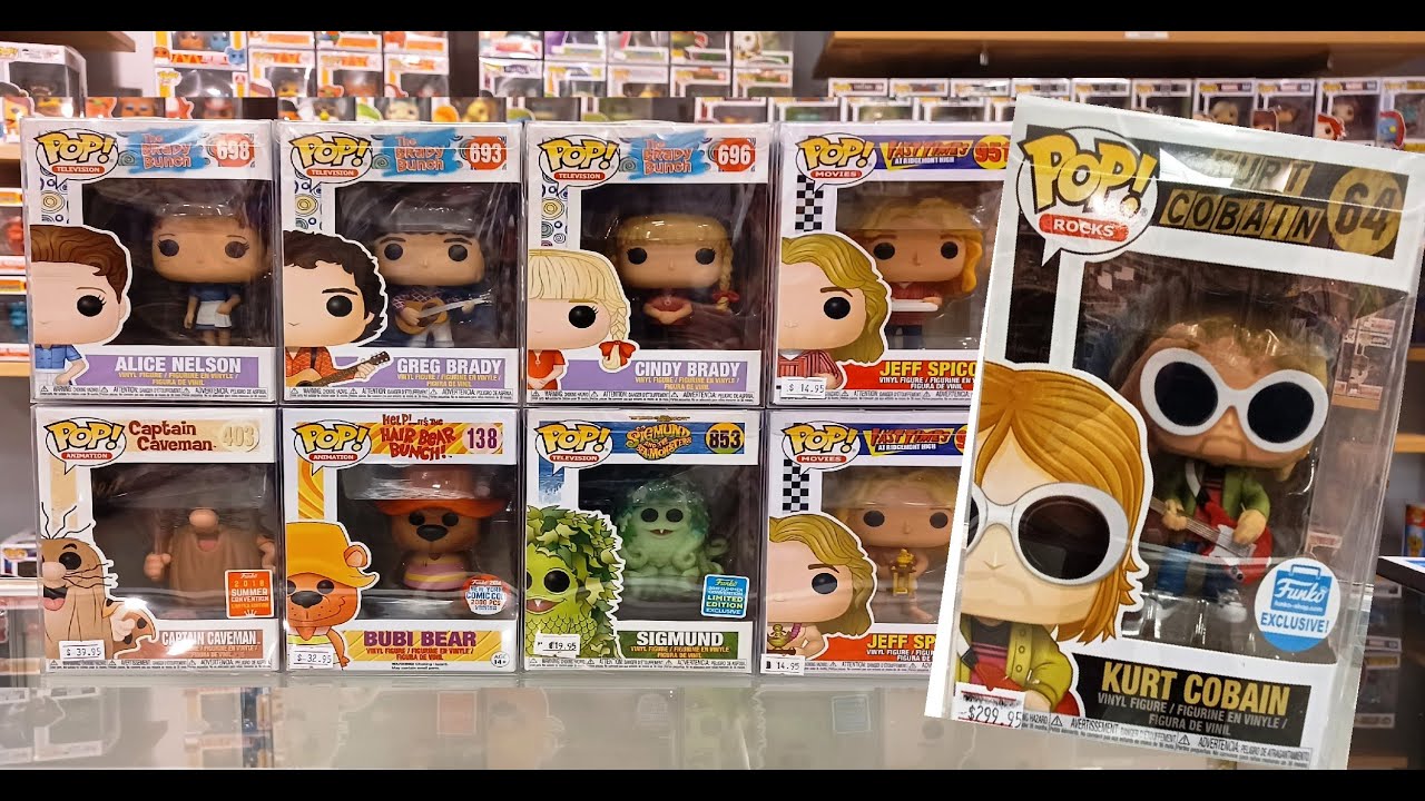 The Funko Pop Shop Exclusive Kurt Cobain, Jeff Spicoli & Other Pop Icons at Pop Culture Collectibles