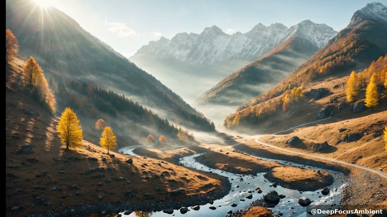 Ethereal Mountain Mist: Relax & Focus with Nature Sounds 🌄