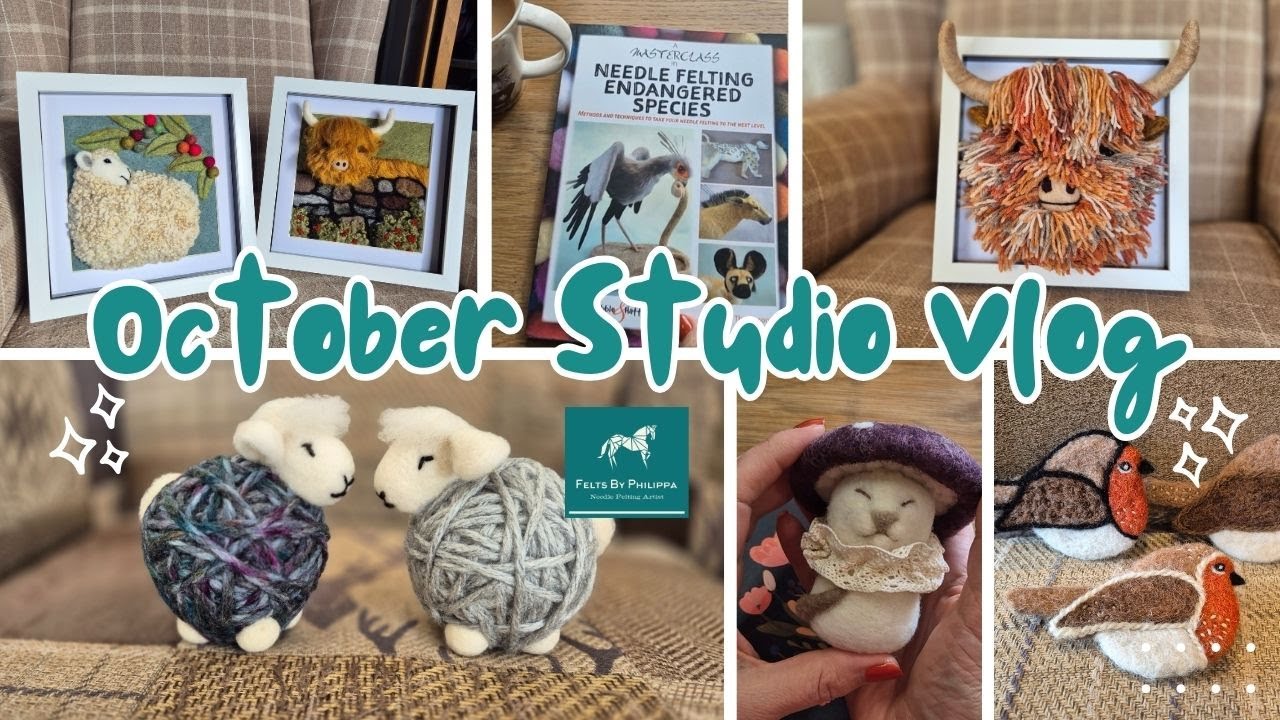 STUDIO VLOG #47 - My own blends of wool, Patreon news, new tutorials & preparing for a large event!