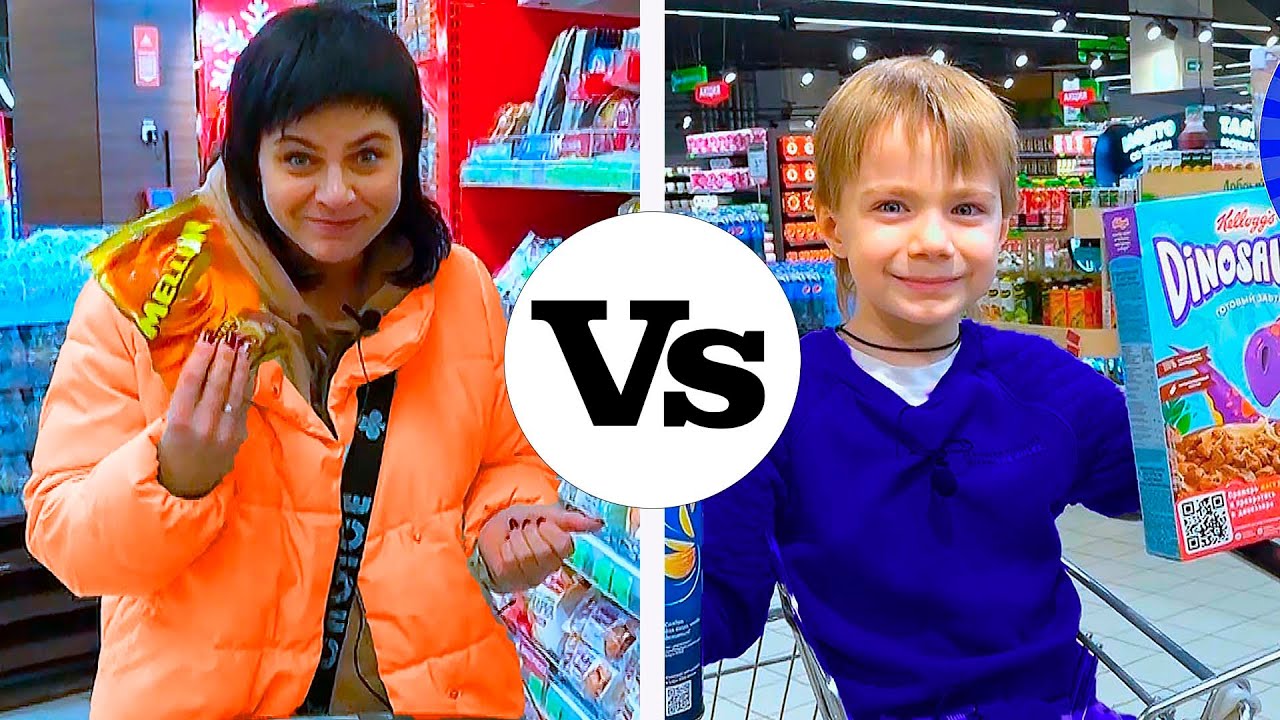 ФЁДОР vs МАМА. ОРАНЖЕВЫЕ vs СИНИЕ ПОКУПКИ. Фёдор М.