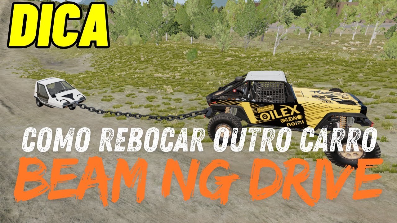 Como rebocar outro carro no BEAM NG DRIVE   #beamngdrive