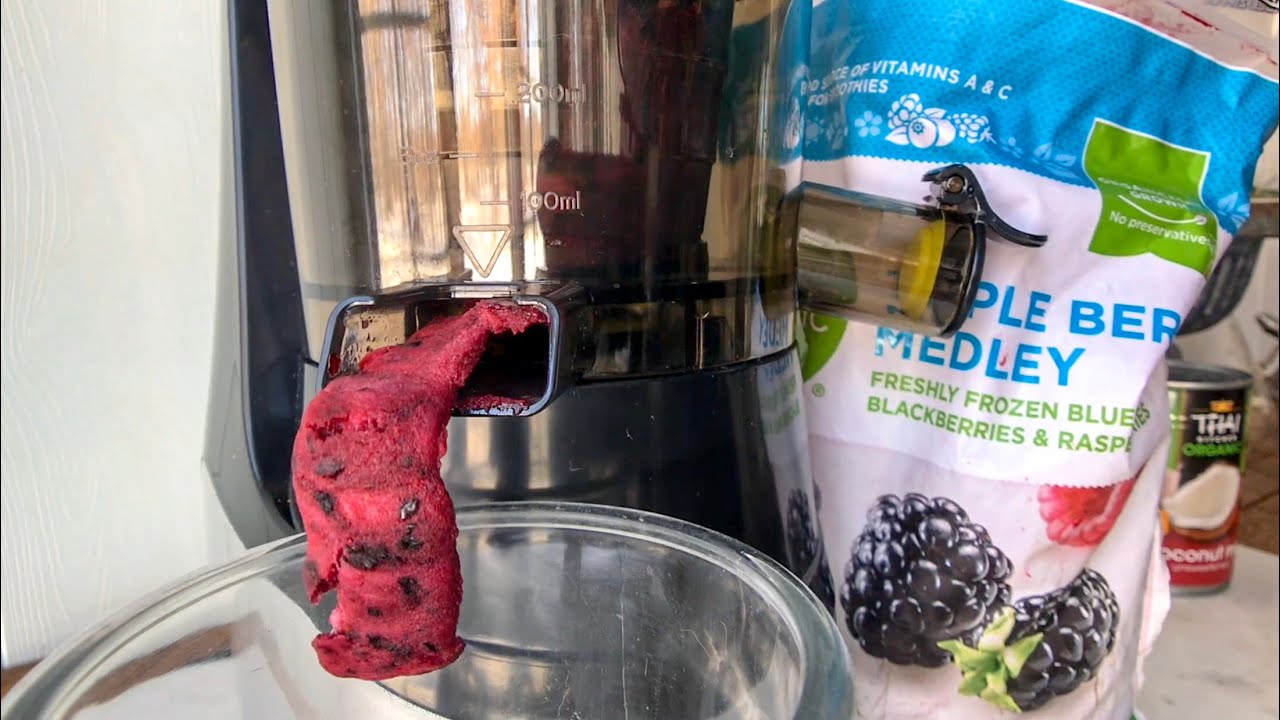 SLOW MASTICATING JUICER RECIPES (ice cream)