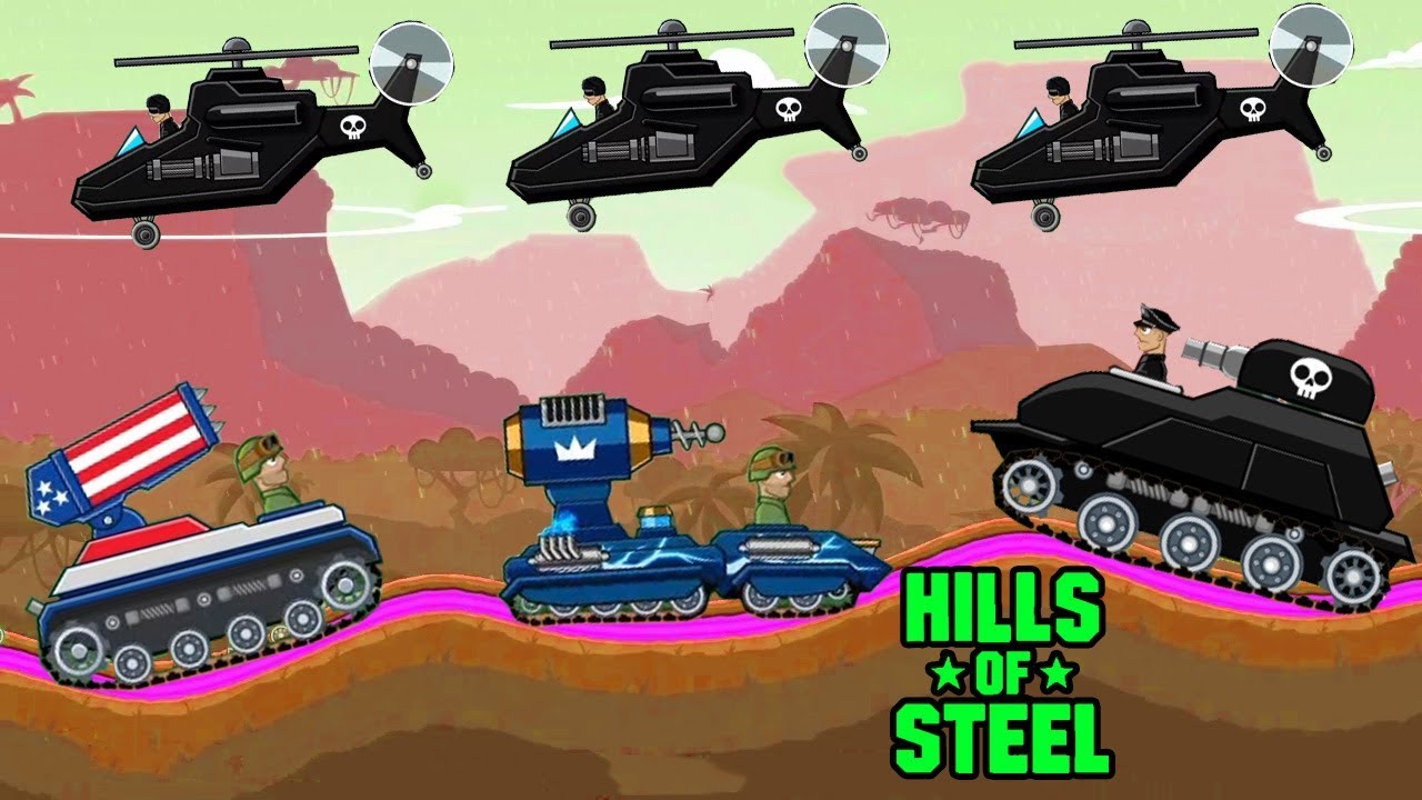 Hills of steel Android gameplay - Tanks for kids - Games bii
