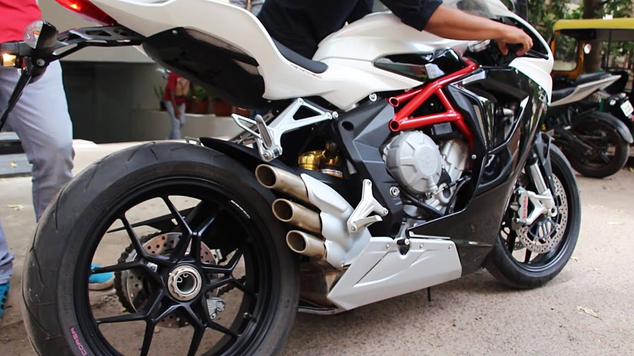 2016 MV Agusta F3 800 Stock Exhaust Sound, Walkaround. Bengaluru