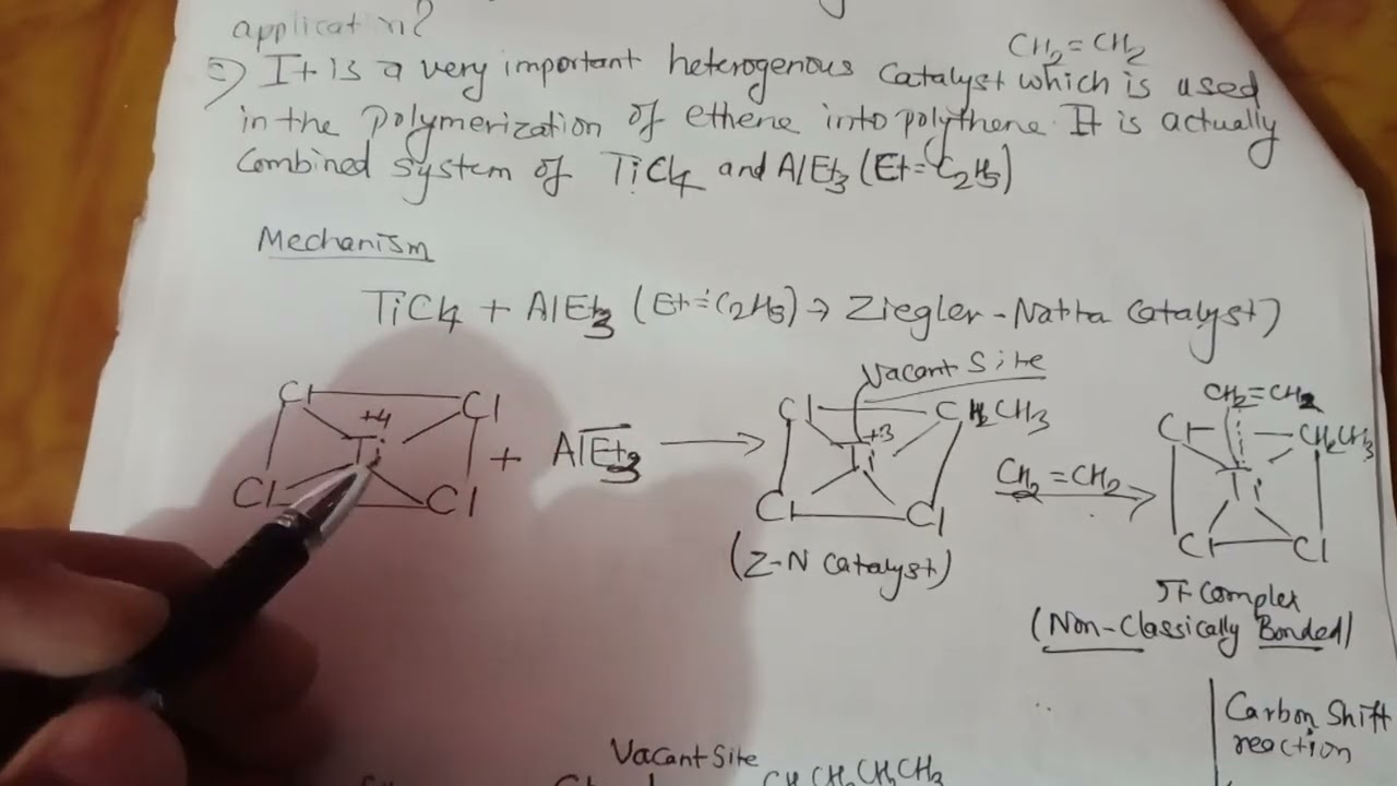 TU:2082 What is Ziegler-Natta Catalyst ? Write the main application ?  (Inorganic Chemistry)