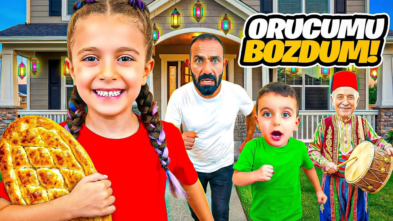 İFTARA 5 KALA ORUCU BOZDUM!!!POYRAZ ELİFİ ZOR TUTTUK!!!