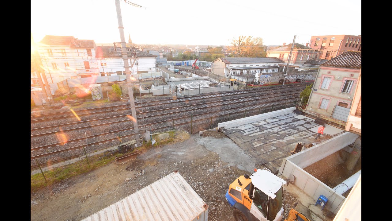 Suppression d'un passage à niveau - Muret (31) - Time-lapse