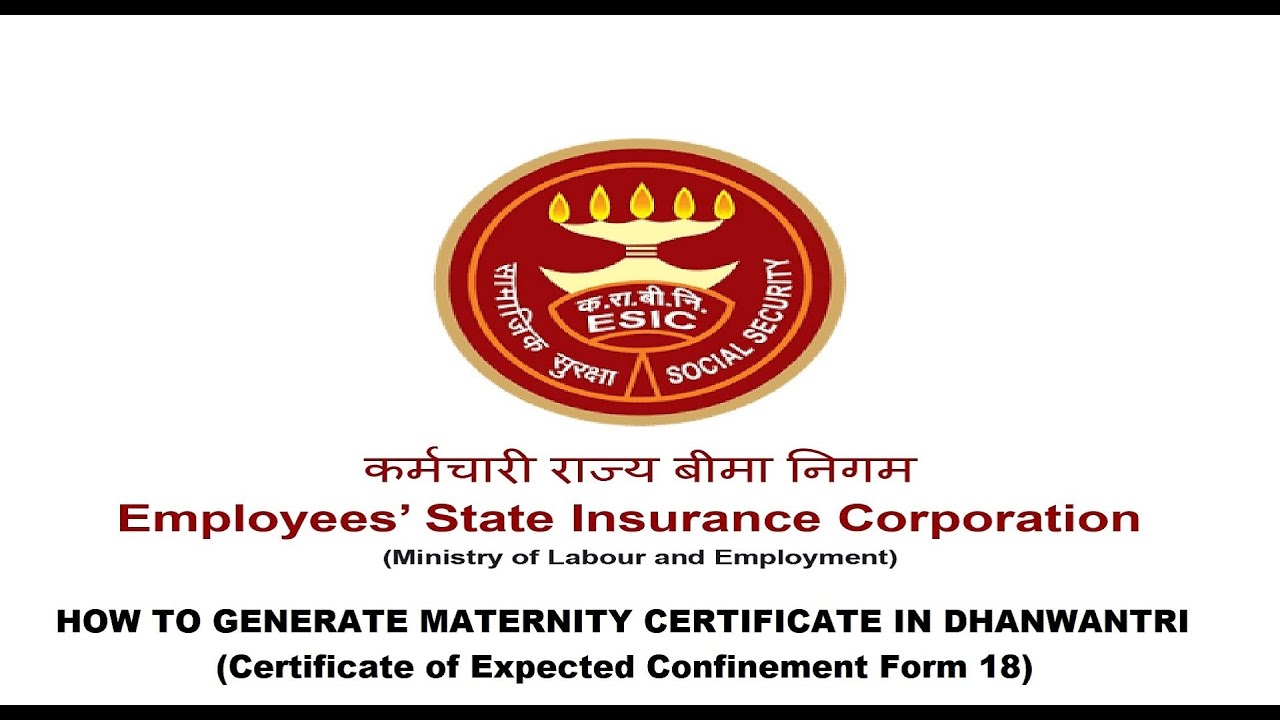 HOW TO GENERATE MATERNITY CERTIFICATE IN DHANWANTRI (Certificate of Expected Confinement Form 18)