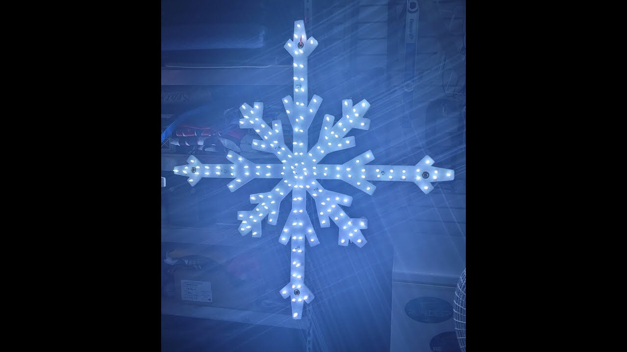 How to Make Large LED Snowflakes