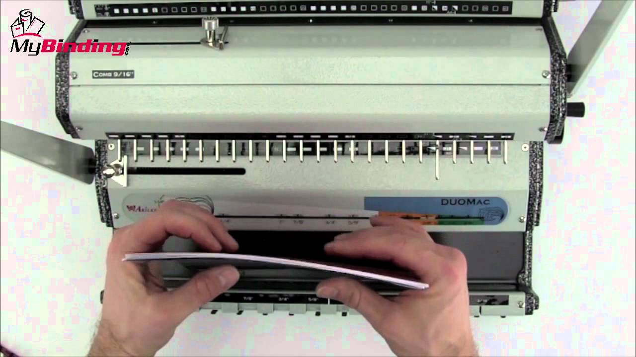 Akiles DuoMac C31 Comb Binding Made Easy Demo