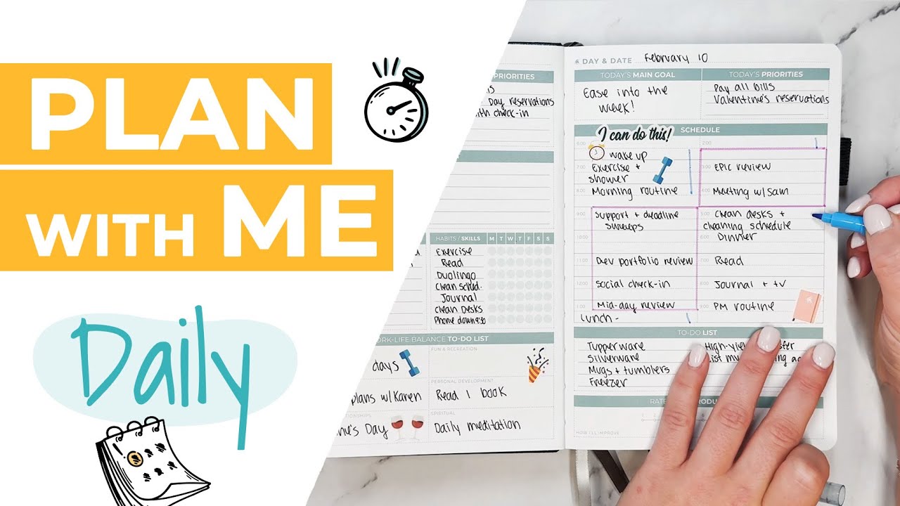 Plan with Me Daily ft. Clever Fox Daily Planner 2nd Edition