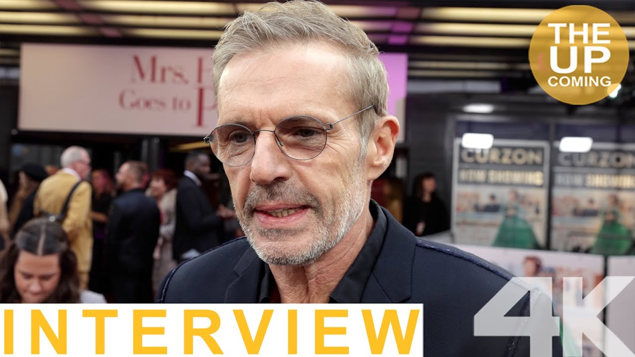 Lambert Wilson on Mrs Harris Goes to Paris, Lesley Manville at London premiere