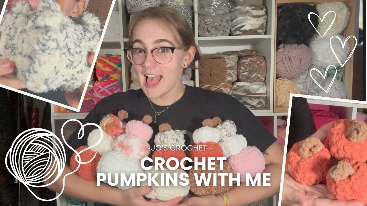 How Many Pumpkins can I make in a Week | Crochet Small Business Vlog 🧶