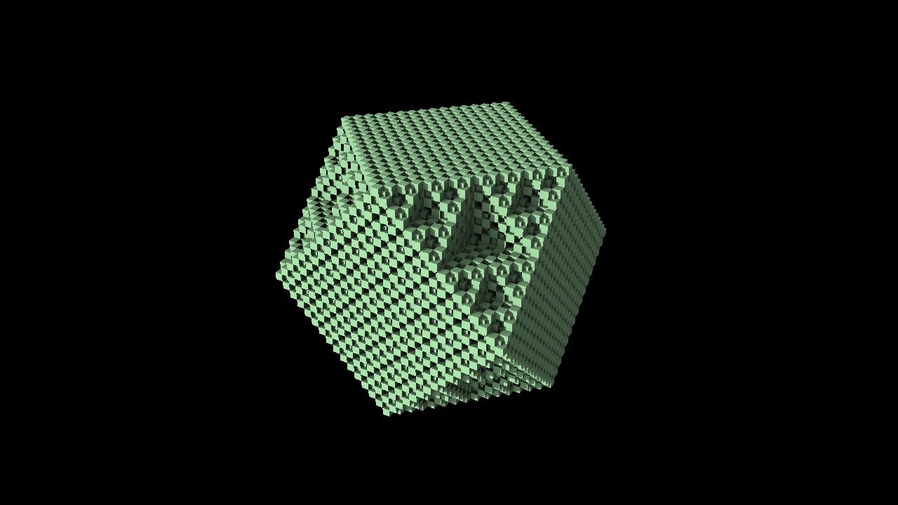 3D fractal based on cube edges