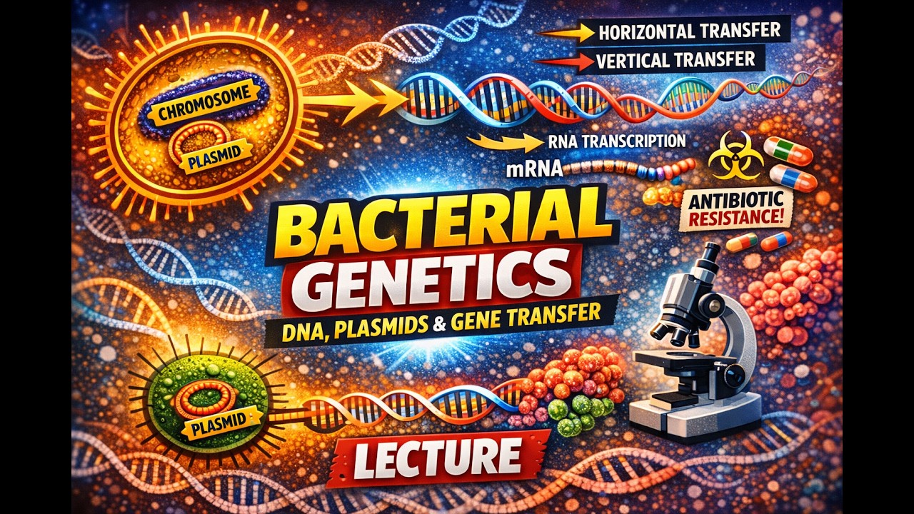 🧬 Bacterial Genetics Explained: HGT, Operons, Mutations + Resistance #microbiology  #mbbs #neetpg