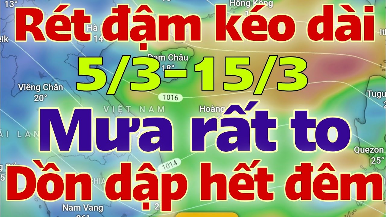 Dự báo thời tiết hôm nay và ngày mai 6/3/2026 | dự báo bão mới nhất | thời tiết 3 ngày tới