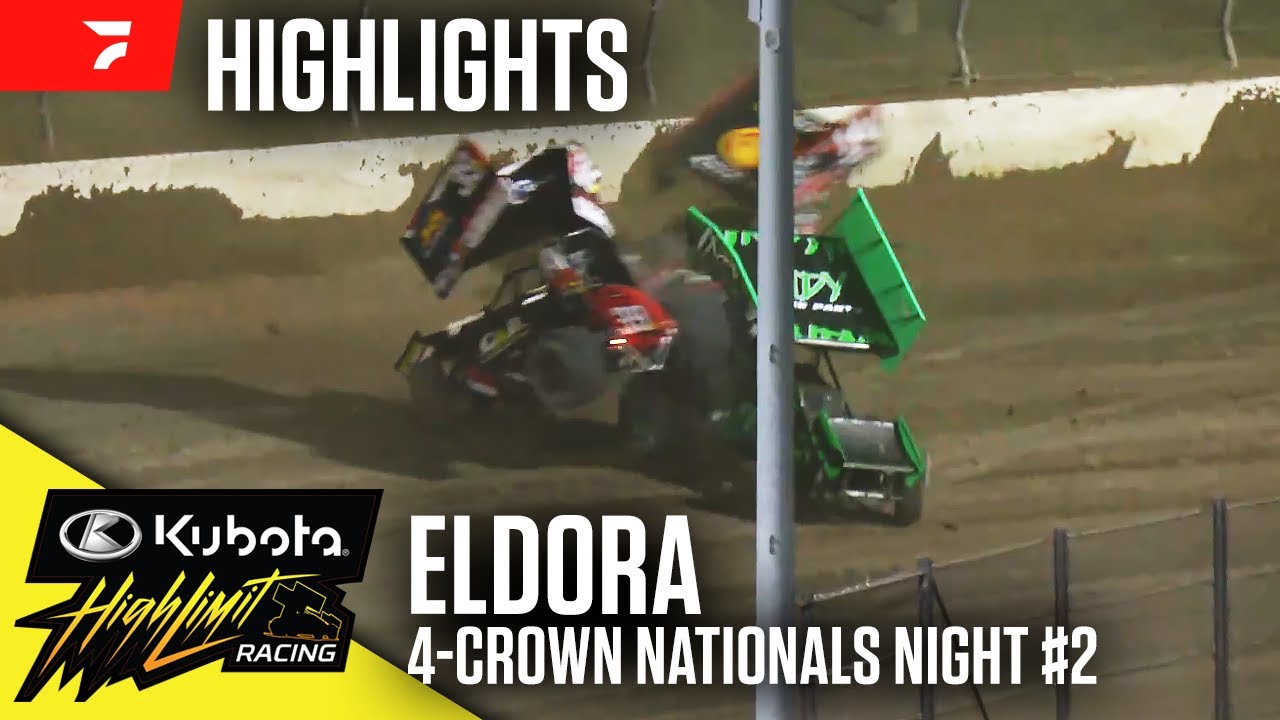 4-Crown Friday | Kubota High Limit Racing at Eldora Speedway 9/19/25 | Highlights