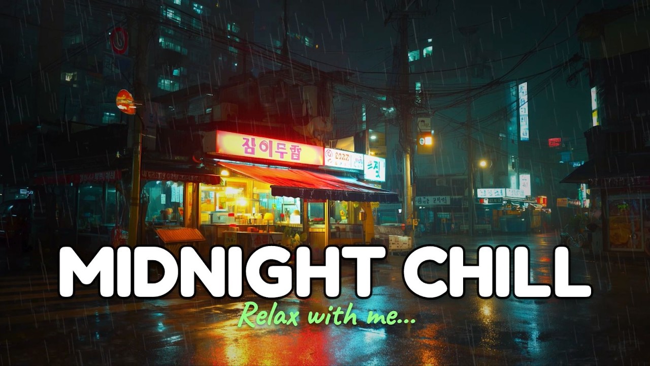 Melodies of Kyoto ⛈️ Nightfall Glow / Chill / Lofi / Music | Melodies for Comfort