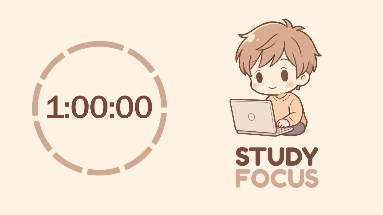1 hour timer ᝰ.✎📓🗒 ˎˊ˗ study lofi timer