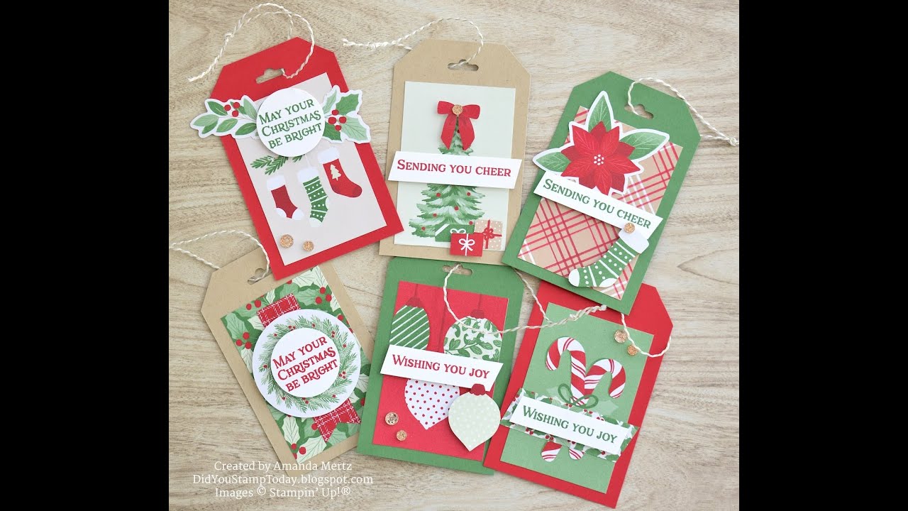 Let's Stamp Today! Ep. 9 - Easy Christmas Tags