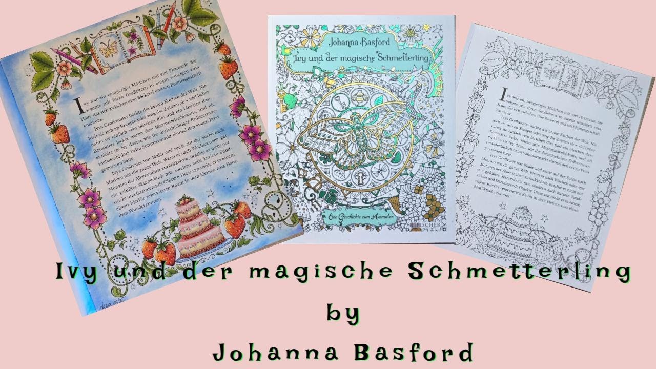 Ohuhu Halawa Stifte im Ivy und der magische Schmetterling by Johanna Basford
