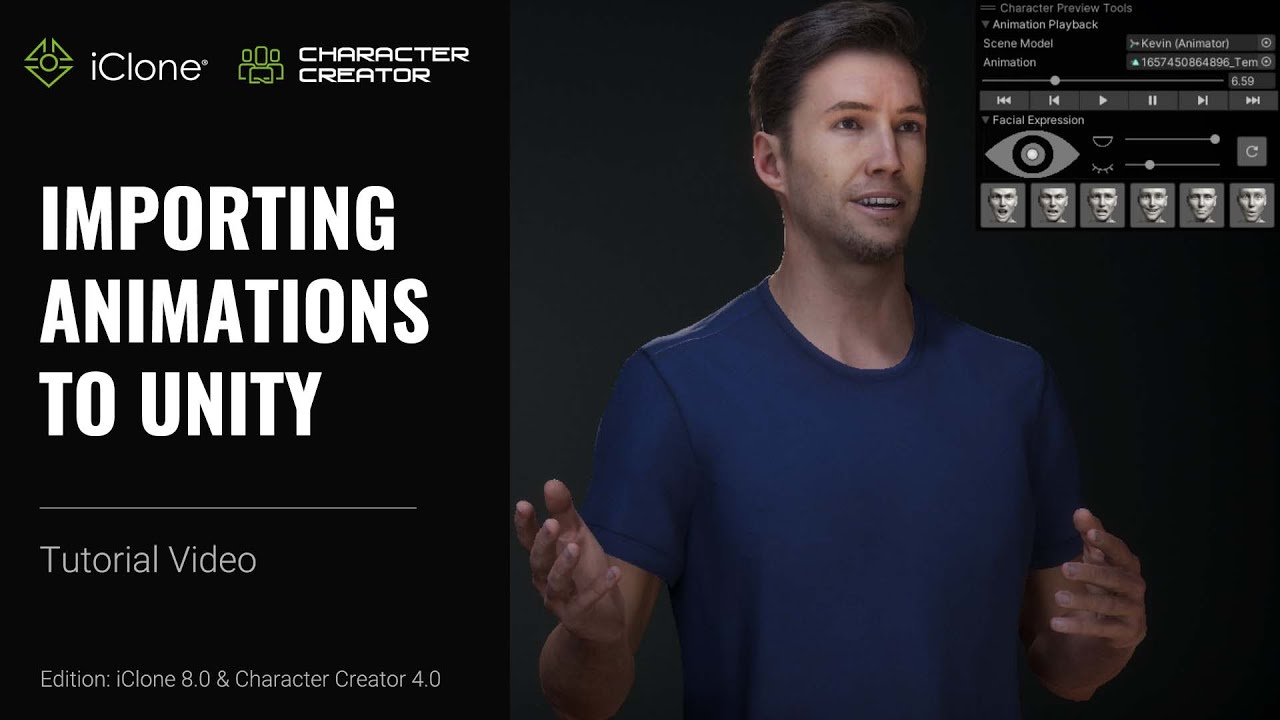 Importing Animations to Unity | iClone 8 & Character Creator 4 & ActorCore Tutorial