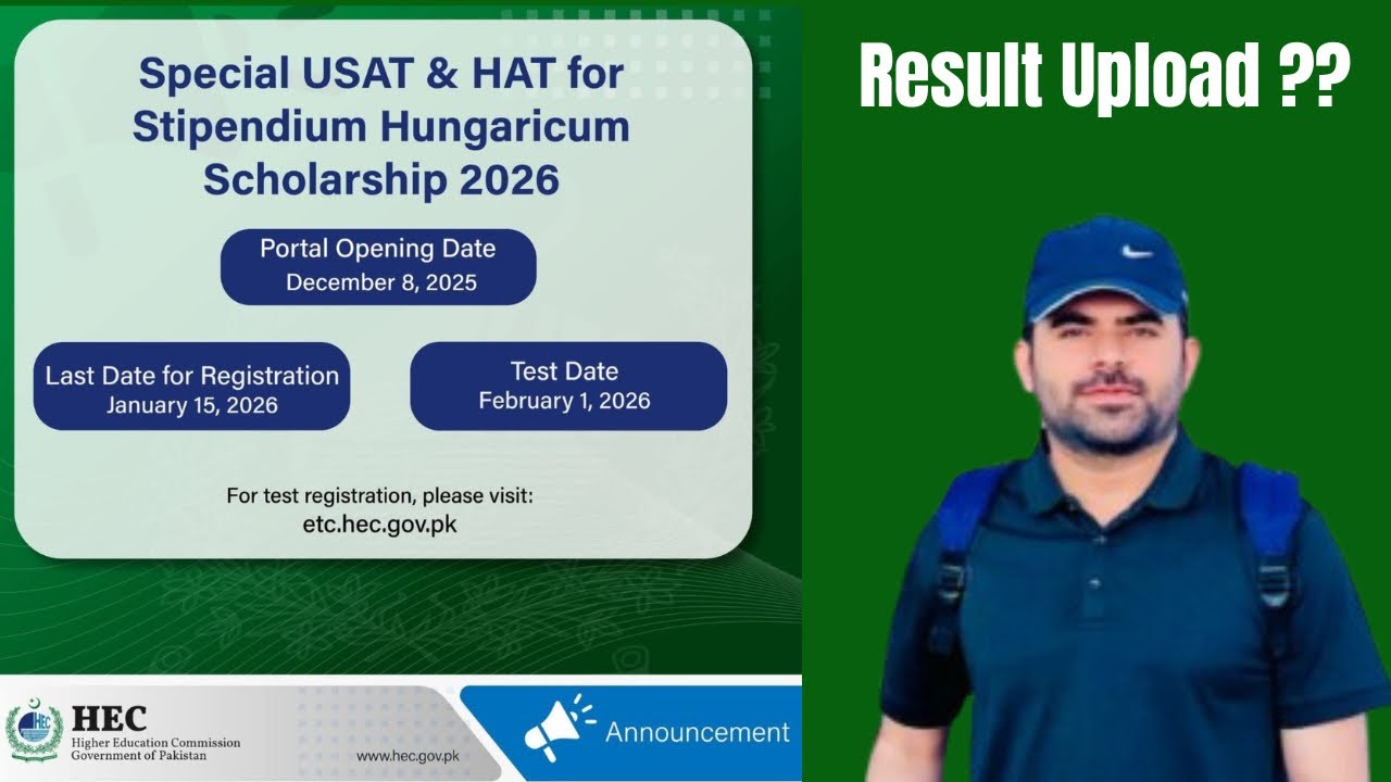 🎓 Last Chance! HAT/USAT Test Registration for Stipendium Hungaricum 2026 – Don’t Miss Out! 🚀