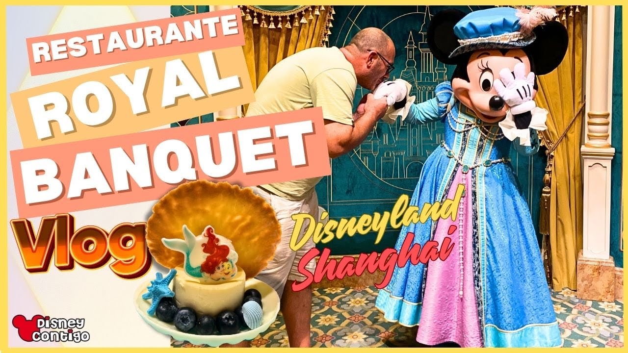 🍽Así es COMER en el CASTILLO de DISNEYLAND SHANGHAI 🏰 | EXPERIENCIA mágica en el ROYAL BANQUET HALL