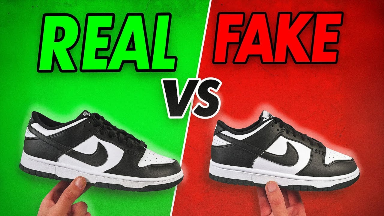 REAL VS FAKE! NIKE DUNK PANDA UPDATED SNEAKER COMPARISON!