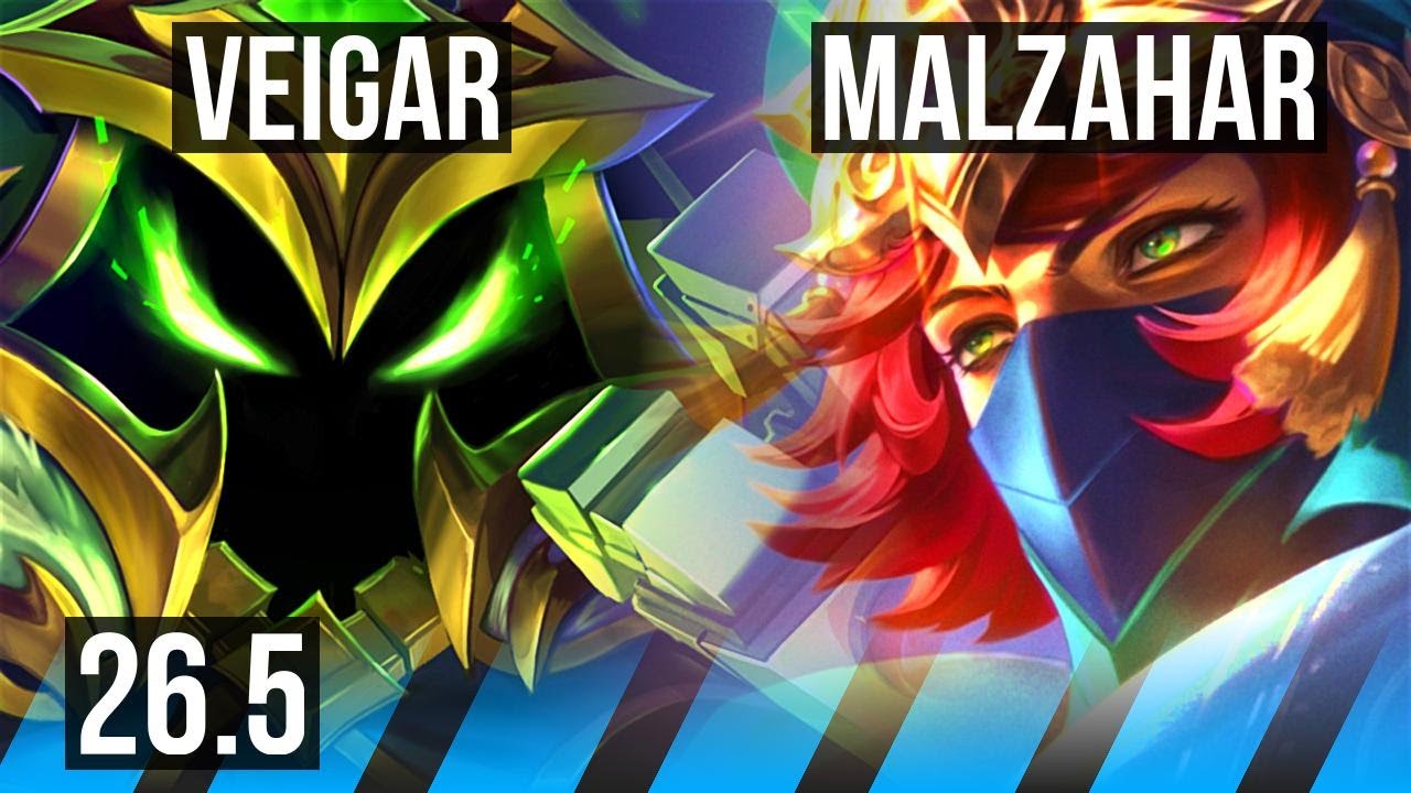 VEIGAR vs MALZAHAR (MID) | KR Grandmaster | 26.5