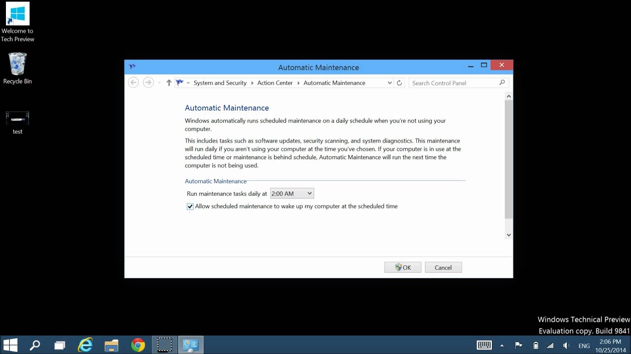 Configure Windows Automatic Maintenance