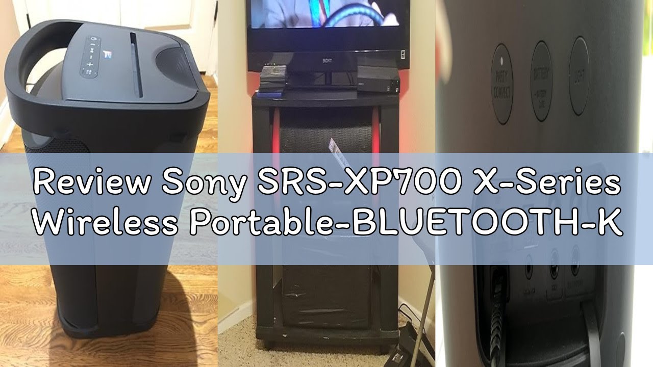 Review Sony SRS-XP700 X-Series Wireless Portable-BLUETOOTH-Karaoke Party-Speaker IPX4 Splash-resista