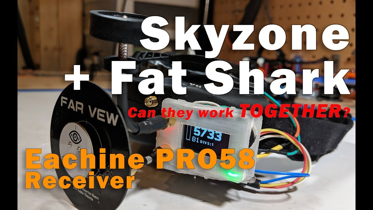 Skyzone goggles with Fat Shark receiver!