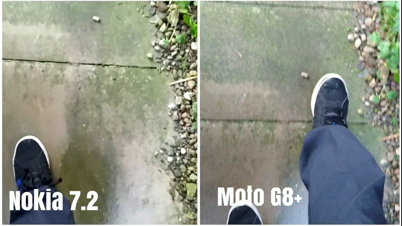 Nokia 7.2 VS Moto G8 Plus 48MP Camera test Rear Video Recording 1080P