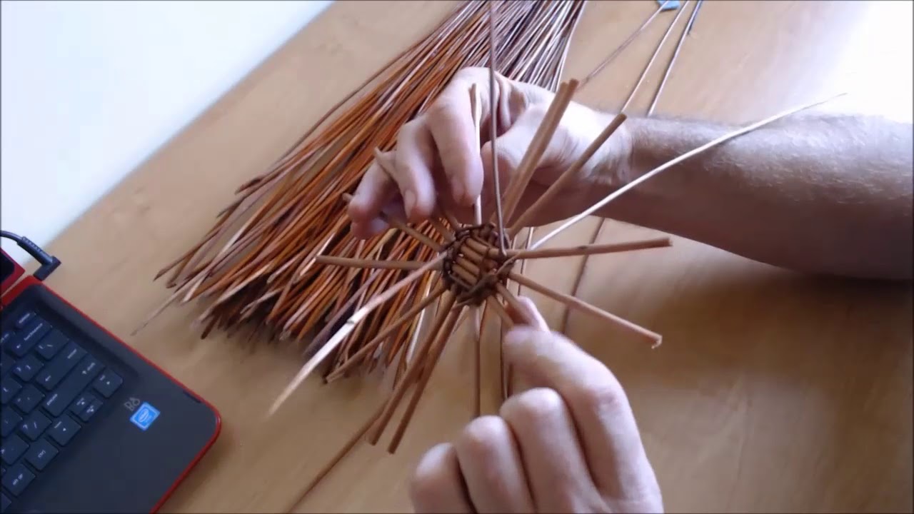 Плетельная мастерская - Круглое дно, плетение из лозы