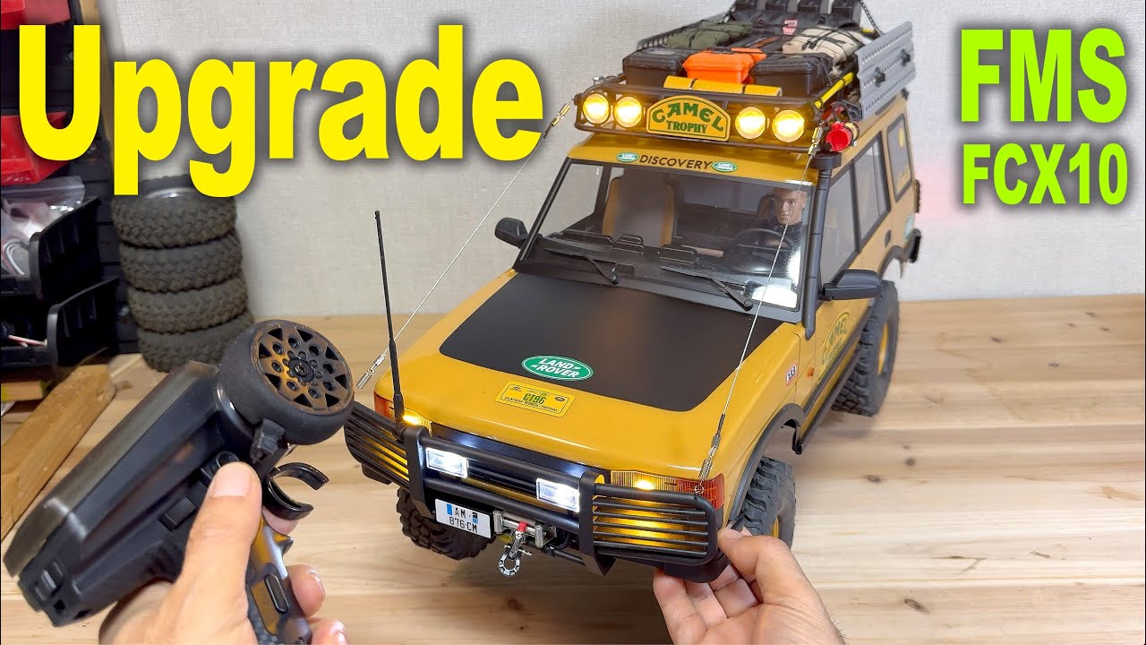FMS FCX10 Land Rover Discovery | Camel Trophy Edition | 1/10 scale RC Car upgrade | off-road driving
