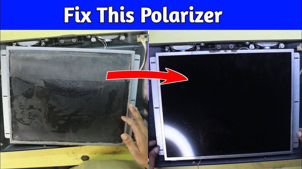 How to replace LED TV Polarizer Sheet | LED TV Polarizer Film changing process