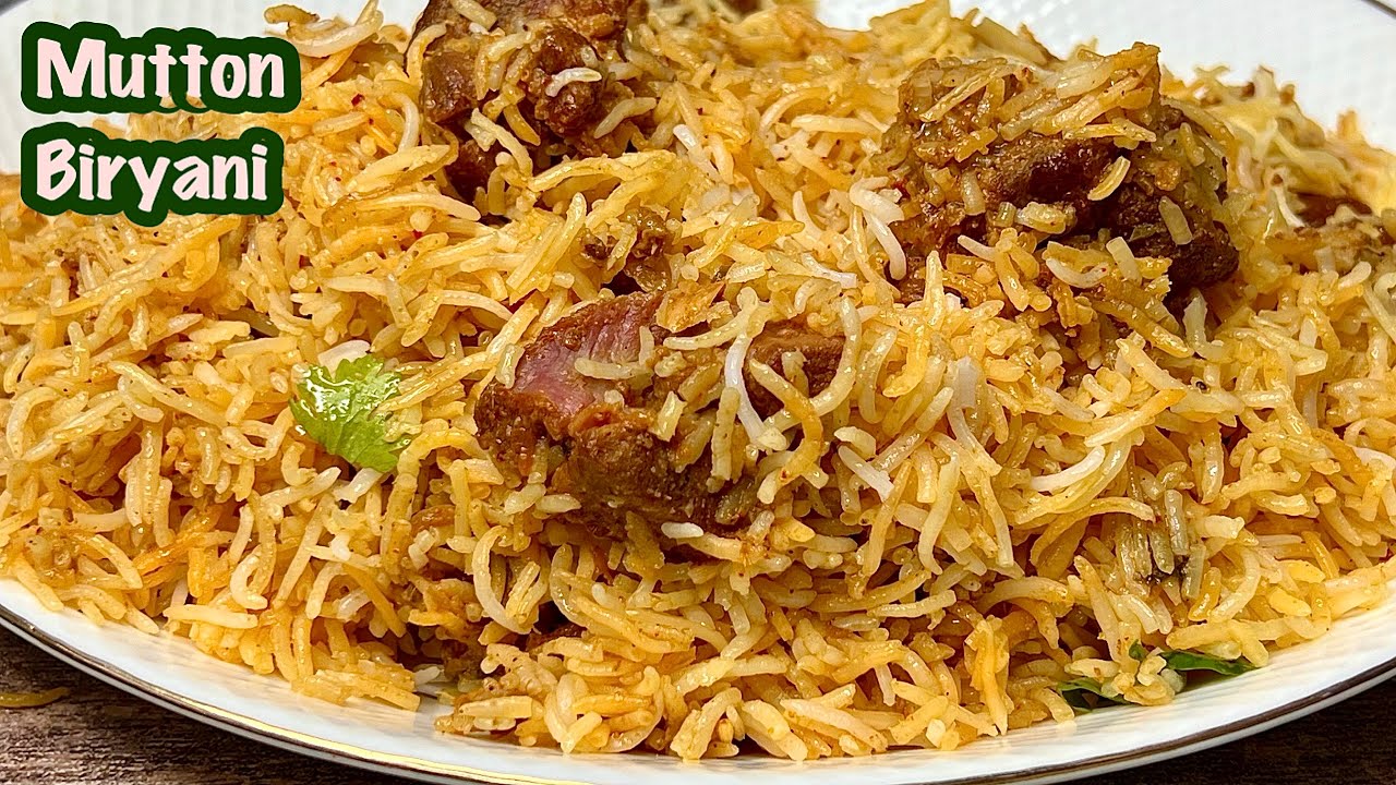 Best Ever Most Aromatic MUTTON DUM BIRYANI With Home-Made Biryani Masala Powder
