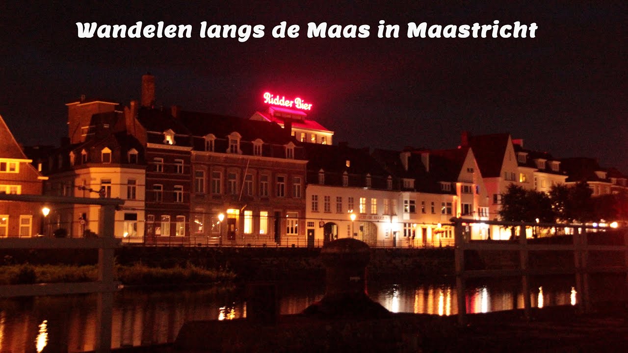 Een wandeling langs de Maas in Maastricht, Nederland
