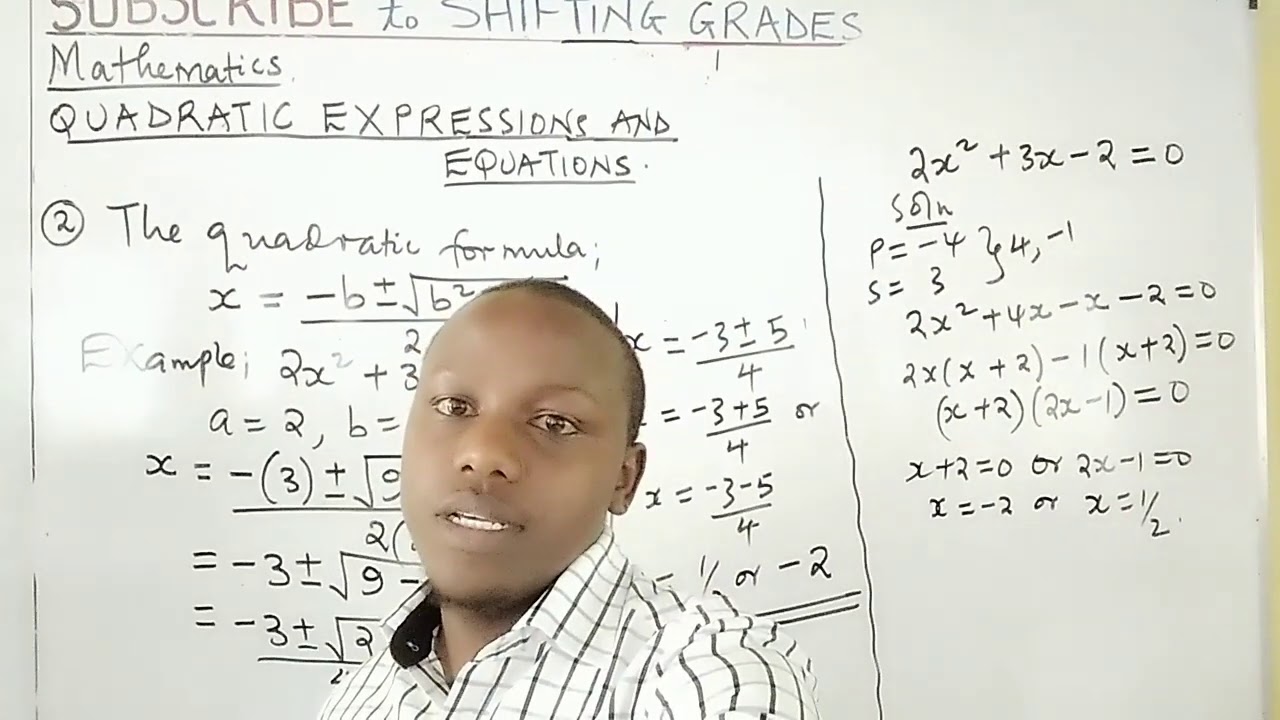 QUADRATIC EXPRESSIONS AND EQUATIONS- EQUATIONS