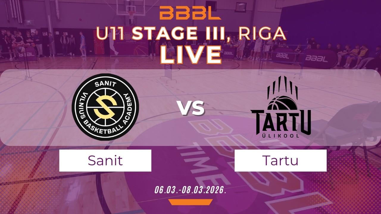 BC Sanit-2 2015 vs Tartu Ulikool/Eletrex 2015 | BBBL U11 | Stage III