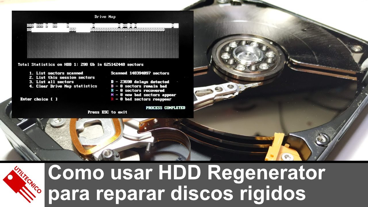 Como usar HDD Regenerator para reparar discos rigidos