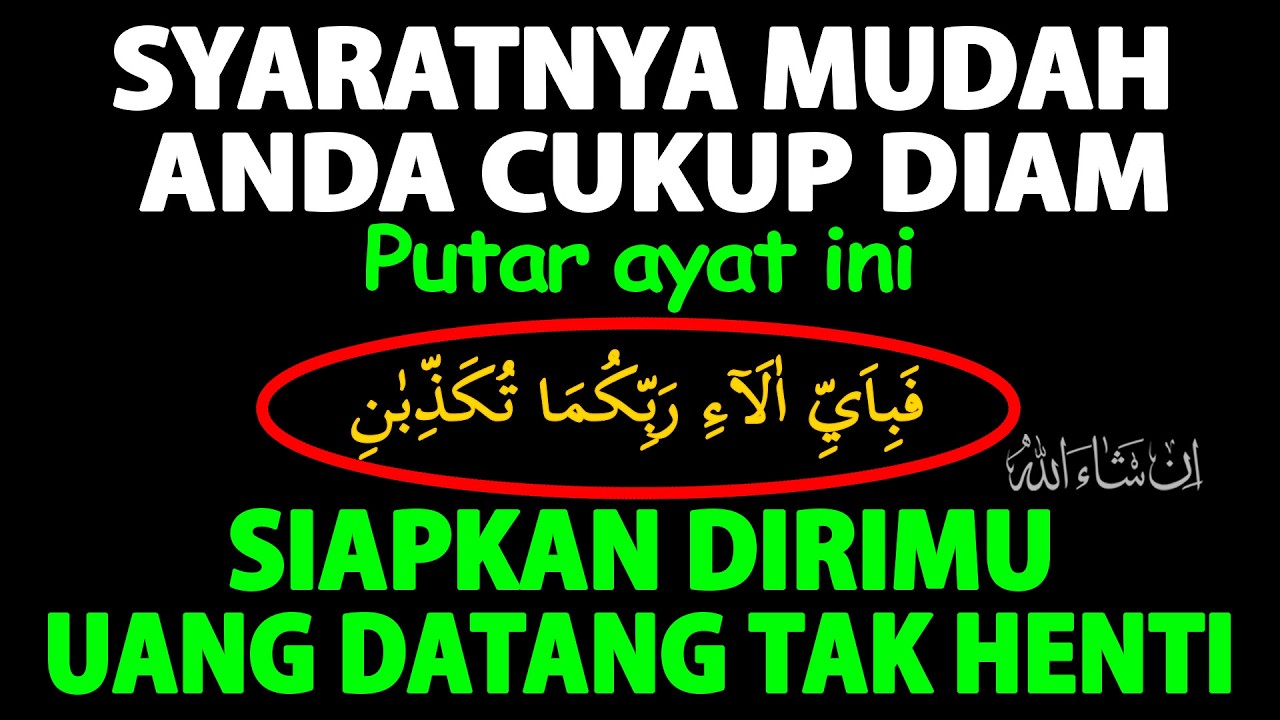 Dzikir Mustajab !!! Pembuka Pintu Rezeki Penarik Uang Melimpah Ruah – Doa Penarik Rezeki Berkah