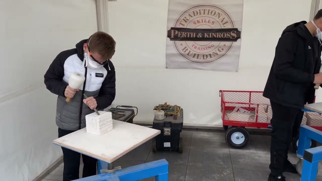 Construction skills demonstration at Perth Grammar School.