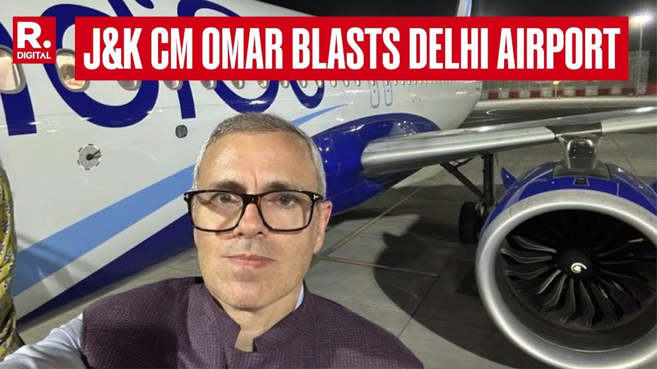J&K CM Omar Abdullah Criticises IGI Airport After His Indigo Flight Diverted To Jaipur