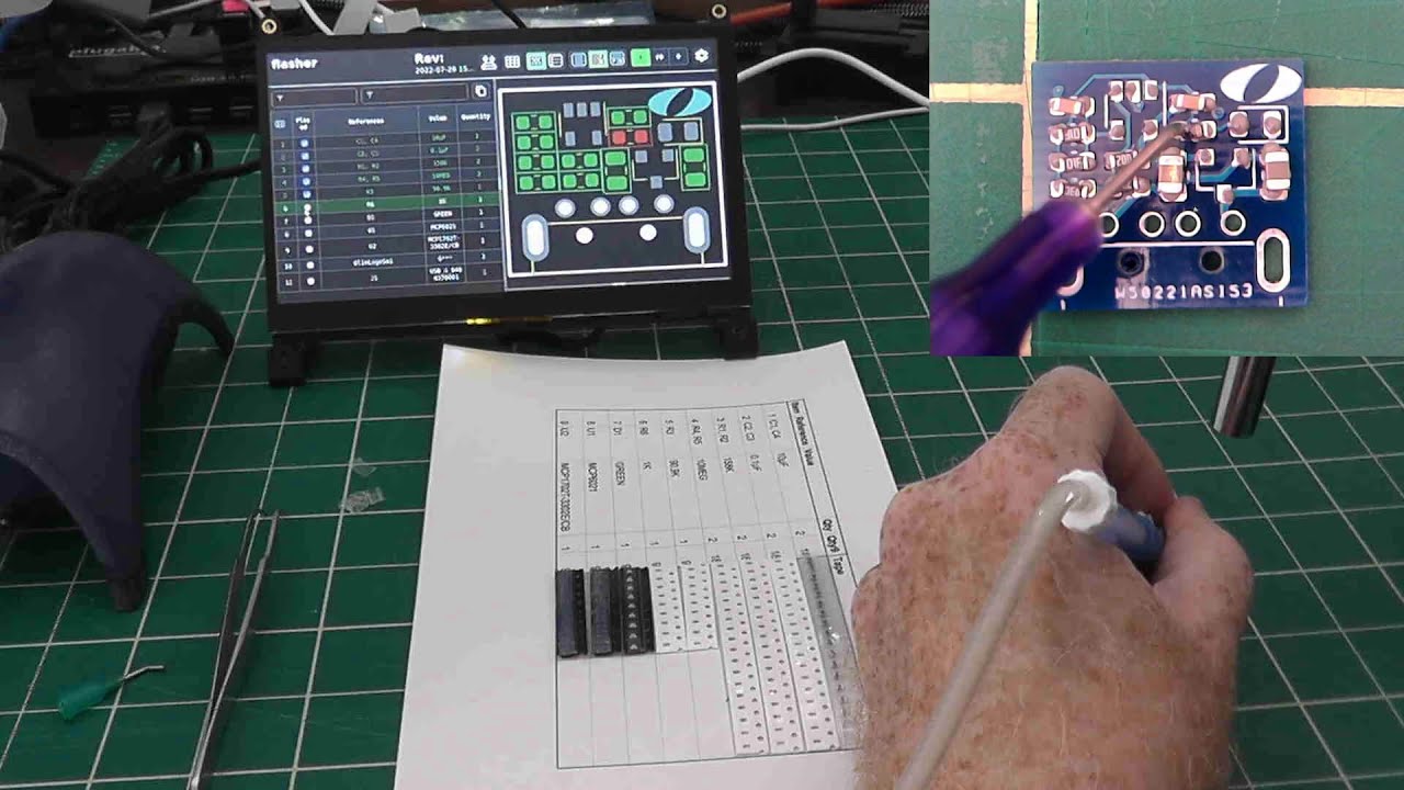 Manual Assembly of a Surface-Mount LED Flasher PCB