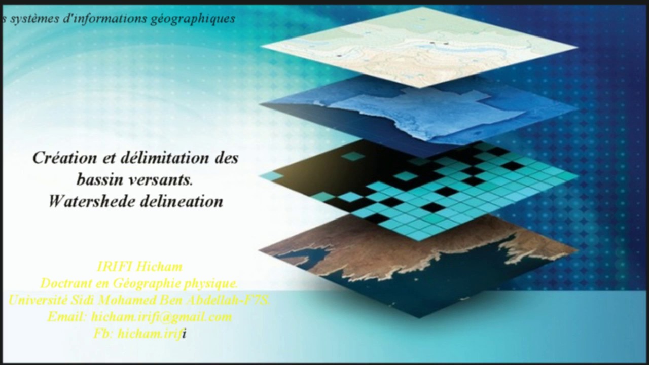 Création et délimitation des bassins versants sous Arcgis 10.3 Delineation of watershed.