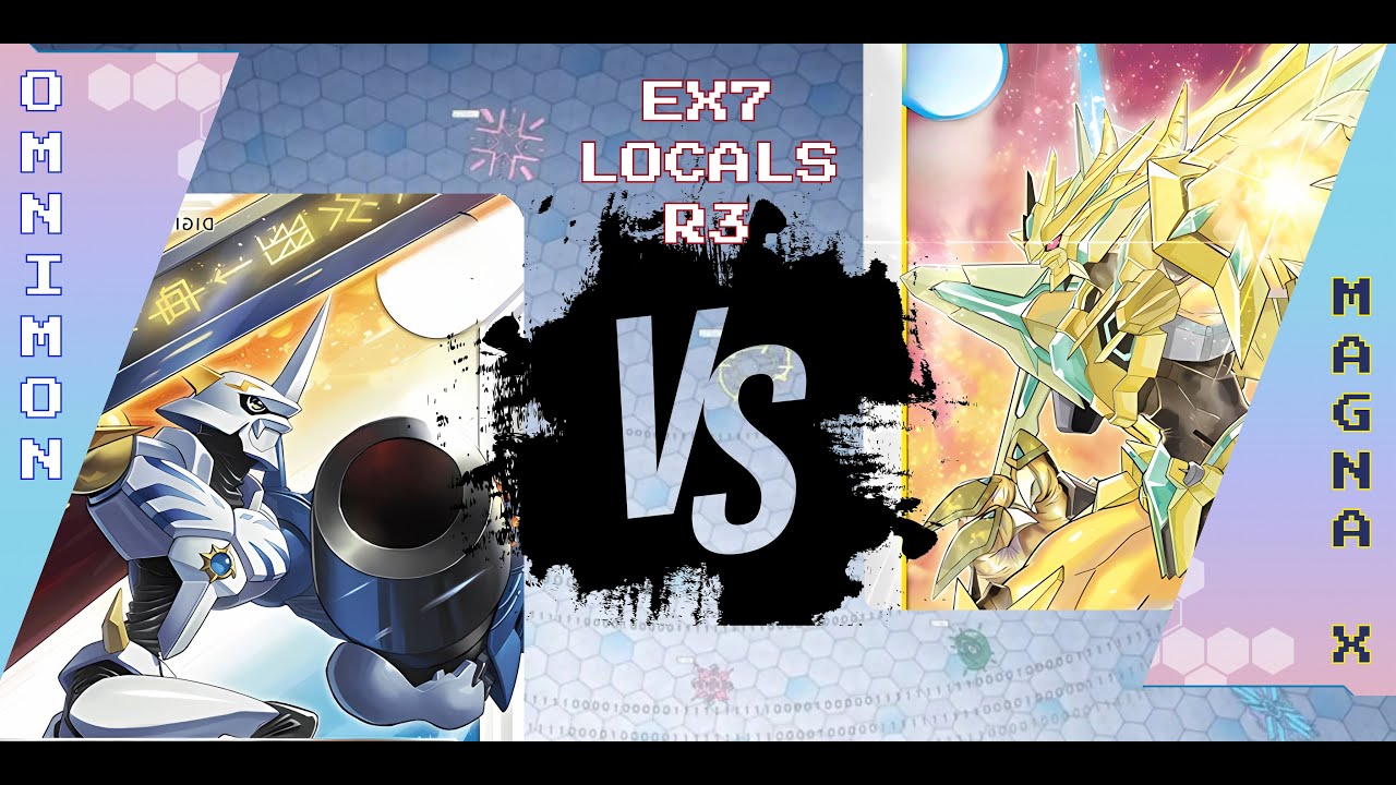 Omnimon Ace VS Magnamon X - The Royal Knights Face Off! - Digimon TCG EX7 Locals Round 3 Match!